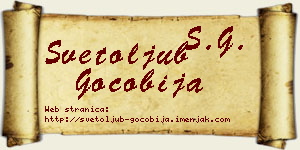 Svetoljub Gočobija vizit kartica